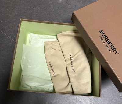 Burberry Empty Shoe Box /cards. Dust Bags IncludedSee Pictures For