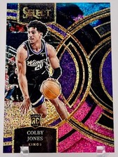 Kings Colby Jones 2023-24 Panini Select No.132 Premier Level Cosmic Rookie Card