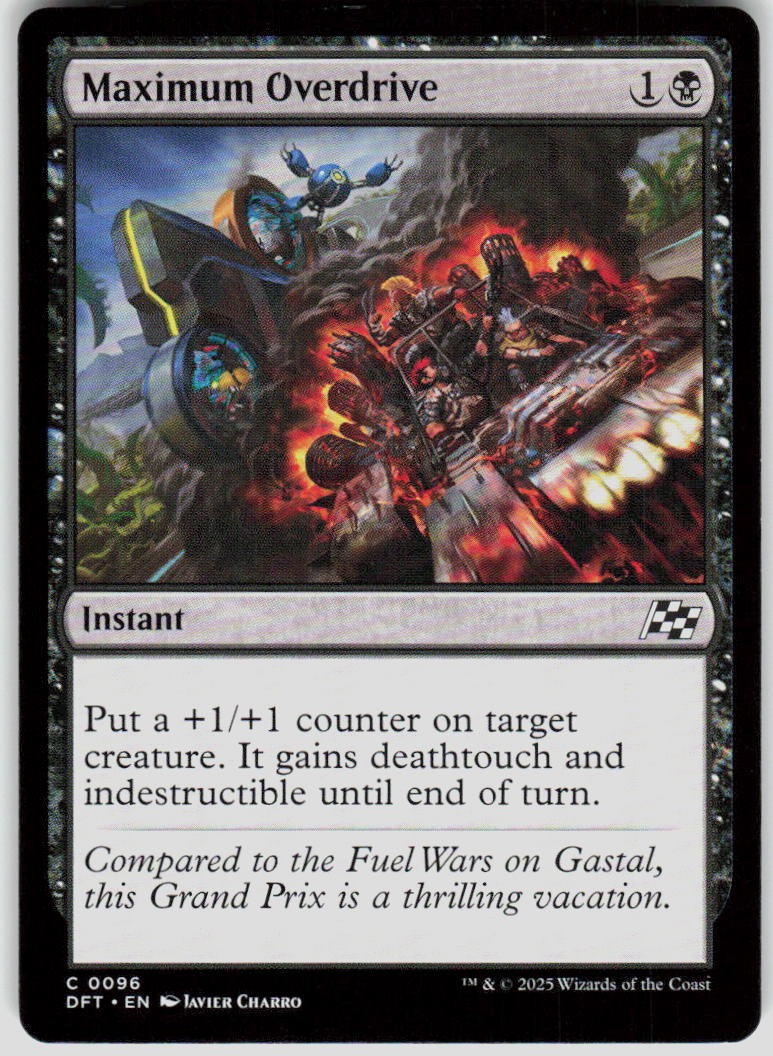 Maximum Overdrive 96 Aetherdrift Magic the Gathering