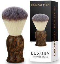 RUBAB MEN Premium Soft Shaving Brush for Men Leopard Edition Experience Luxury