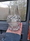 Waterford Crystal Lismore Hurricane Fairy Lamp Candle Holder Glass Vintage Rare