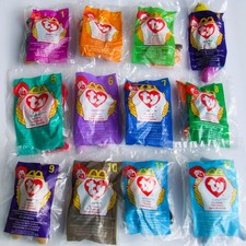 TY 1993 Original Tag Beanie Baby McDonalds Happy Meal 1-12 Full Set 1998 Sealed