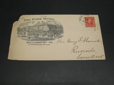 USA Park Hotel Williamsport PA cover *4318