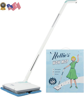 Nellie's Wow Mop Cordless Light-Weight and Rechargeable FREE SHIPPING USA ONLY