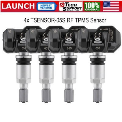 4x LAUNCH TSENSOR-05S RF TPMS Sensor Universal 315/433MHz Tire Pressure Program