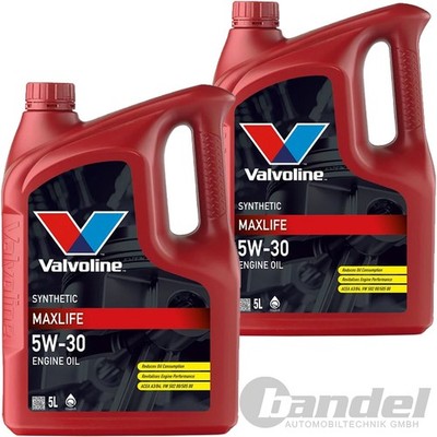2x5L VALVOLINE MAXLIFE 5W-30 MOTORÖL passend für MB 229.3 VW 502.00/505.00 A3/B3