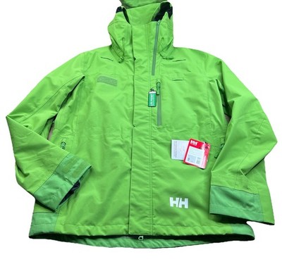 BNWT Helly Hansen Sequoia Green Shell Jacket Loose Fit Mens Large Free Shipping