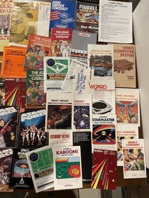 Video Game Manuals And Insert Lot Atari Coleco Intellivision