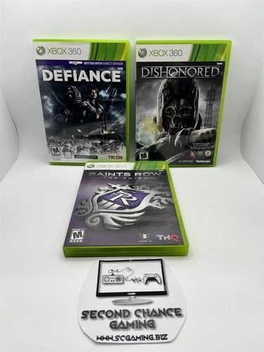 Microsoft Xbox 360 Saints Row The Third Defiance Dishonored Games Bundle Tested