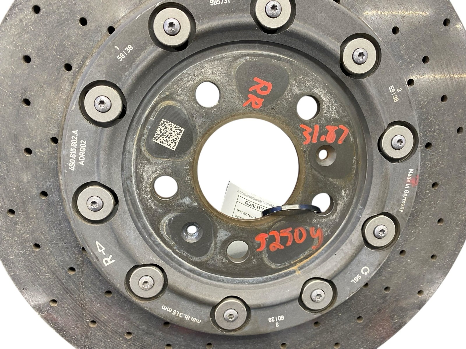 LAMBORGHINI HURACAN LP640-4 PERFORMANTE 5.2L CARBON CERAMIC BRAKE ROTOR CALIPER