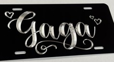 Engraved Custom Personalized Name Car Tag Diamond Etched Metal License Plate