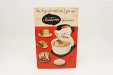 Vtg 1957 Sunbeam Deluxe Automatic Mixmaster Mixer Manual & Recipe Booklet