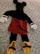 Deluxe Disney Mickey Mouse Costume 18-24 months Toddlers Plush Halloween Kids