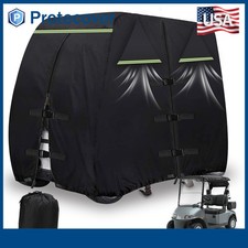 420D Waterproof Golf Cart Covers 112" Fits 4 Passenger 2 Passenger Heavy Duty
