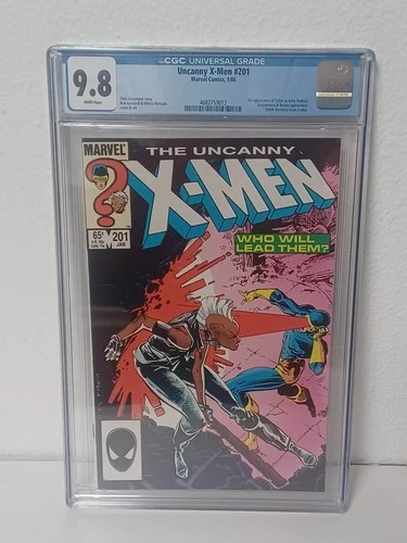 UNCANNY X-MEN #201 (Marvel Comics, 1986) CGC Graded 9.8 ~ WHITE Pages