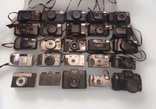 Lot of 25 Vintage 35mm Point and Shoot Film Cameras For Parts/Repair