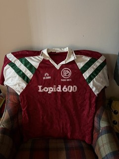 RARE Vintage 90s CEJUDO Spanish Football Shirt #6 Parke Davis (Barcelona) L/XL