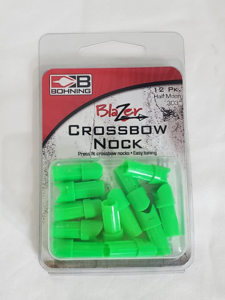 Nuevo Blazer Bohning Ballesta Nock - Paquete de 1 Caja de 12 - Tiro con Arco Caza Verde  Foto 2 de 4