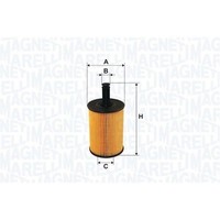 Magneti Marelli ÖLfilter Filtereinsatz FüR Peugeot 206 CC 1.6 16V 1.4I 1.1I
