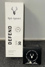 Mad Rabbit Tattoo Defend SPF 30 & Balm Tattoo Sunscreen & Balm  Set of 2 - New