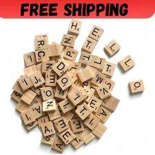 500 Pcs Wood Scrabble Tiles Letters 5 Complete Sets Of