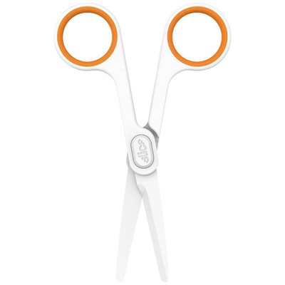 Slice 10544 Universalschere Linkshänder, Rechtshänder 141 mm Weiß, Orange