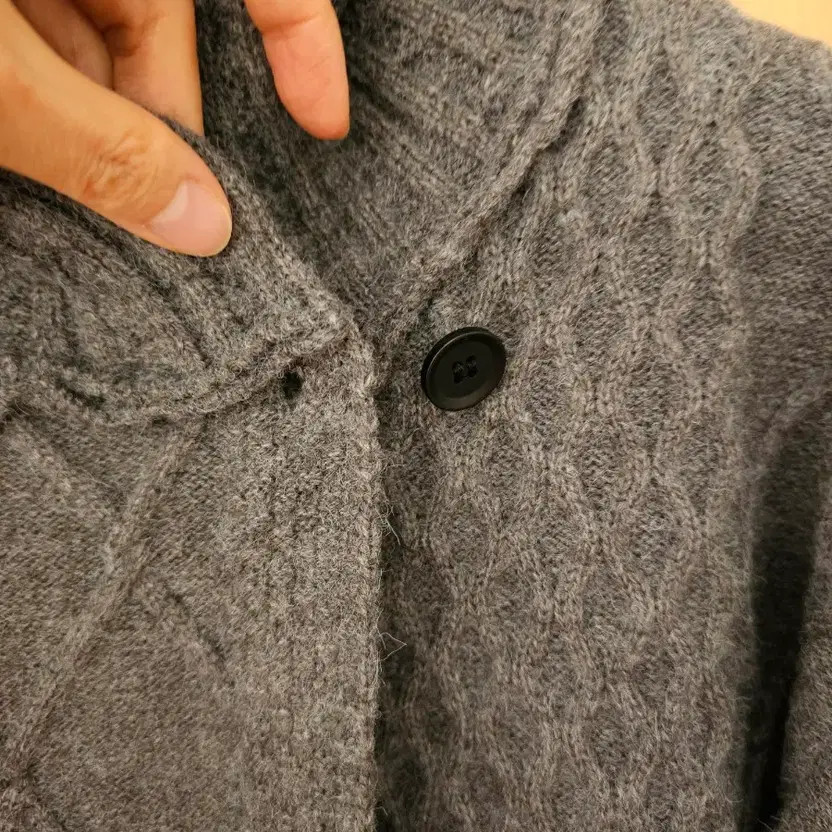 Patchwork Cable Knit Set (New) Gray - image 11