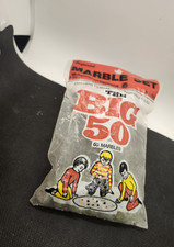 Vintage Marbles The Big 100 in bag contains only 25 No. 1201 Imperial Toys 1974