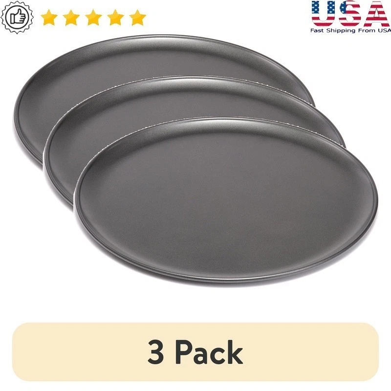 16 Inch Non-Stick Pizza Pan Baking Tray Homemade Frozen Culinary Delights New