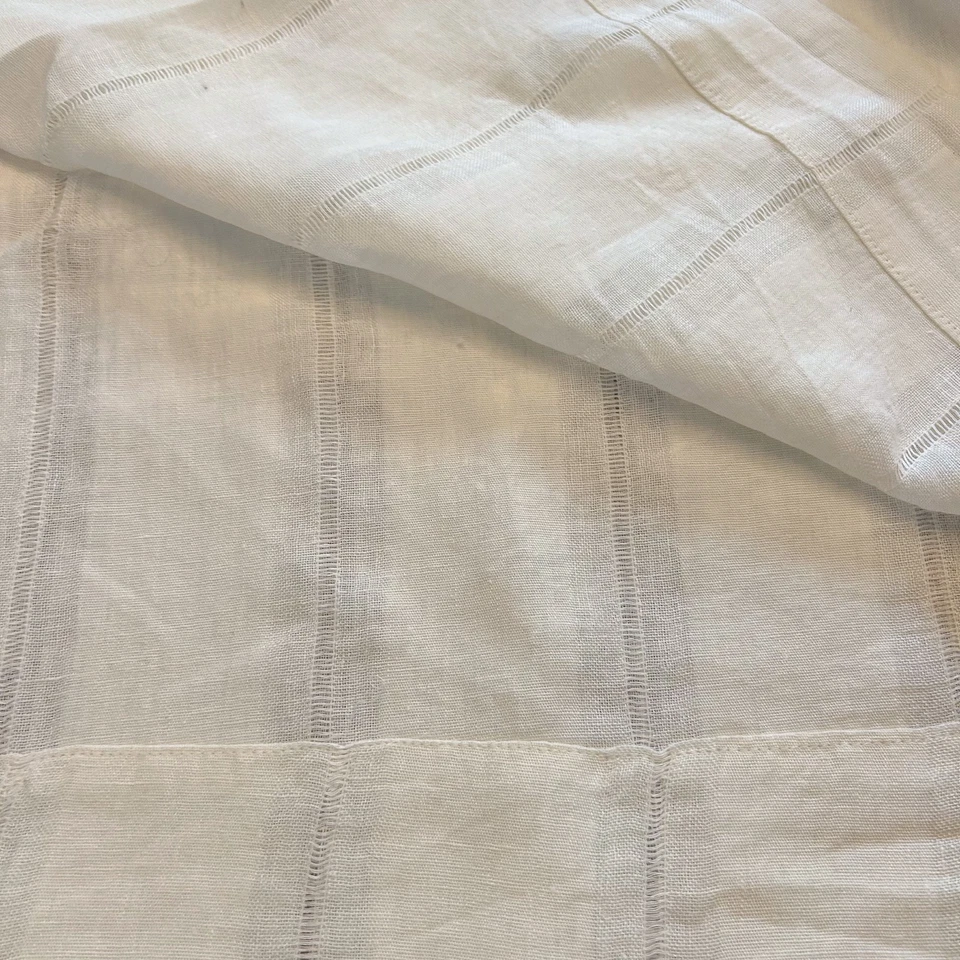 Restauración Hardware Masters of Linen Cortina 50" x 90" Panel Filtro Transparente Foto 2 de 4