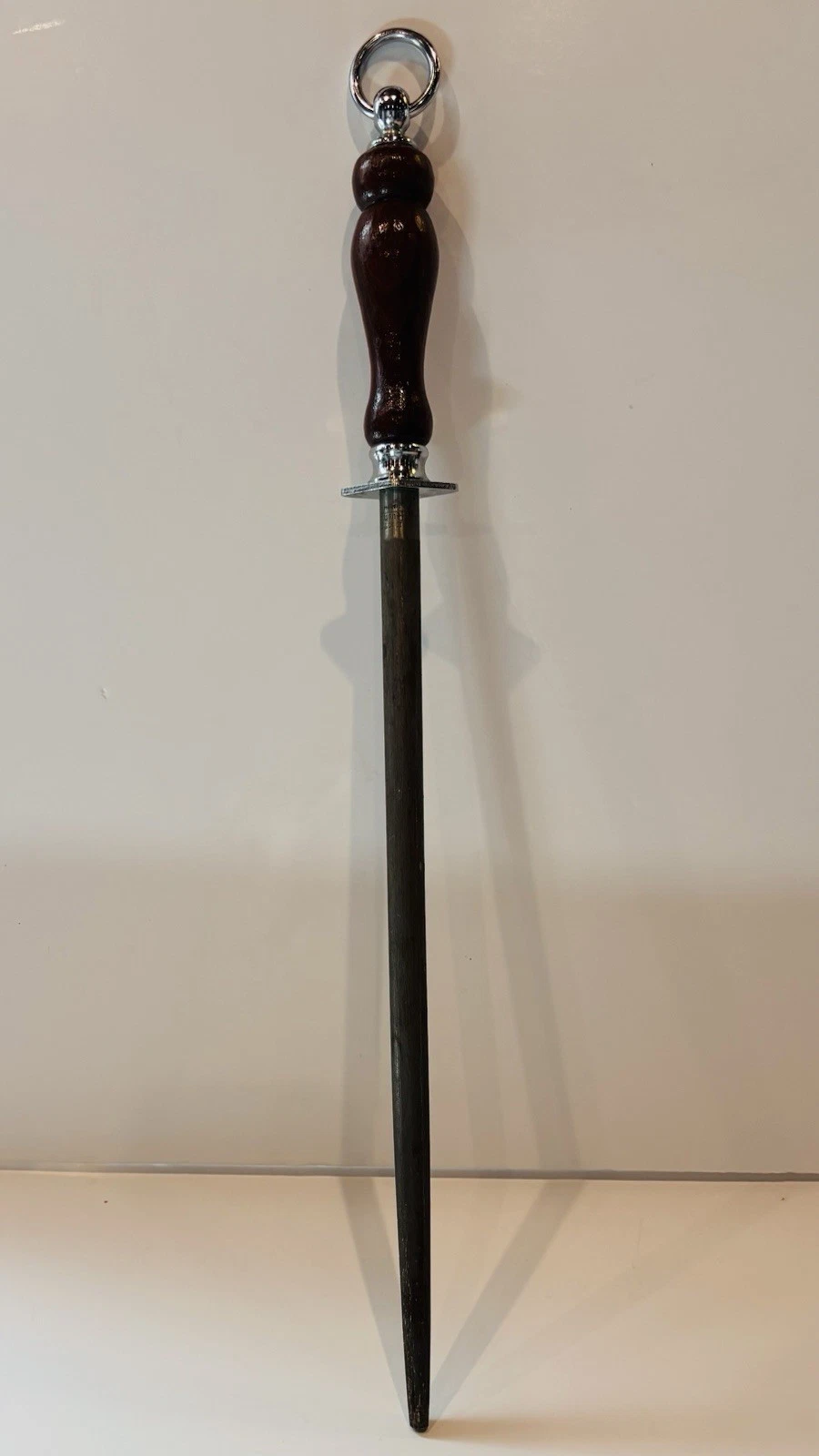 Dexter Russell Knife Sharpening Honing Steel, Wood Handle With Ring, 14” Steel.
Opens in a new windo