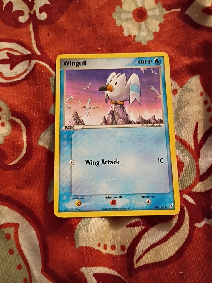 Pokemon Card Wingull 70/100  Common