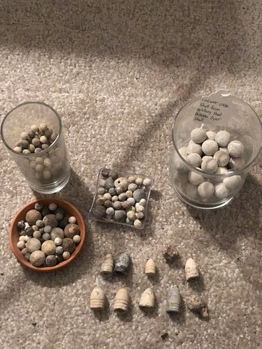 Lot Of Dug Civil War Bullets / Artillery Shot