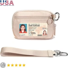 Nylon Wristlet Keychain Wallet Practical Detachable Coin Purse Travel Gift New