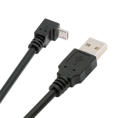 Up Angled 90 Degree Micro USB 5Pin to USB 2.0 Type-A Data Cable 100cm