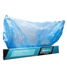 20ft x 250ft Roll Blue Overspray Paintable Plastic Sheeting - 8 Micron 0.3 Mi...