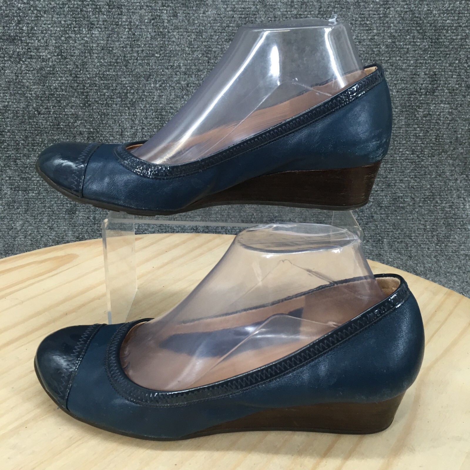 elsie cap toe wedge