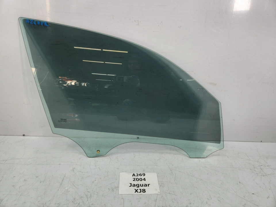 ✅ 04-09 OEM Jaguar XJ8 XJR puerta delantera derecha pasajero lado ventana vidrio Foto 2 de 4
