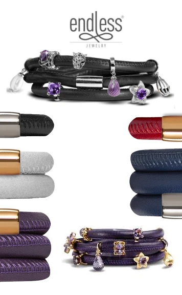 Endless Jewelry Lederarmband weiß 54 cm bis 70 cm 3 reihig mit Magnetverschluß - Bild 2 von 2