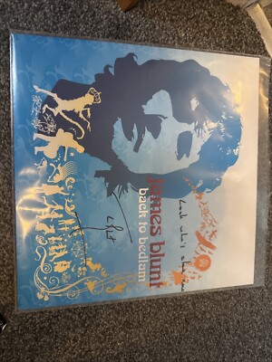 SIGNIERT James Blunt Back To Bedlam ROT Vinyl 20th Anniversary + Texte Wisemen