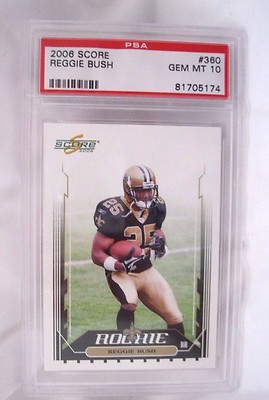 Reggie Bush RC 2006 Score Rookie #360 Graded GEM MINT PSA10!Saints