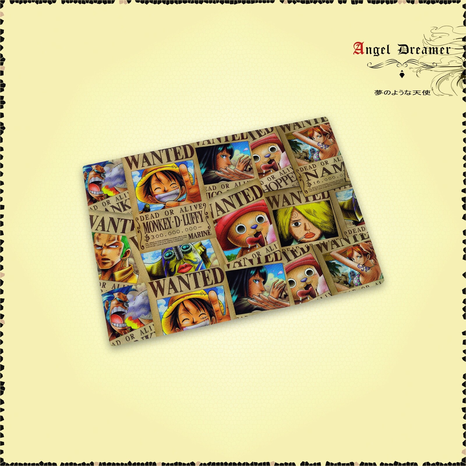 Planche à découper en verre One Piece Wanted Luffy - Accessoire de cuisine manga