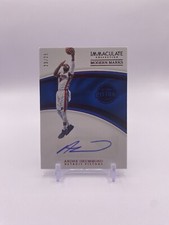 2016-17 Panini Immaculate Andre Drummond Modern Marks Red Auto #/25