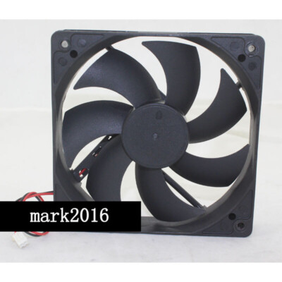 12CM /120MM Computer Power Supply Fan BLACK BOK BDM12025S DC12V 0.15A 2pin #T7