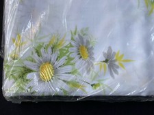 NEW Double FLAT SHEET Pair PILLOWCASES SPRINGMAID Vintage DAISIES Floral FLOWERS