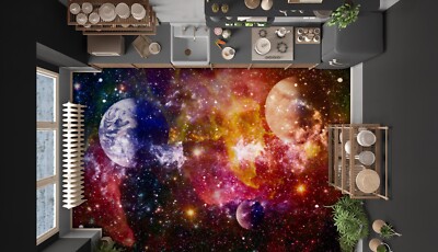 3D Planet Sterne M2155 Fototapeten Wandbild Fototapete Tapete Familie Eve 24