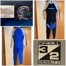 O  Neill Vintage Full Diving Surfing Wetsuit Impact 3/2 Density Size Medium GOOD