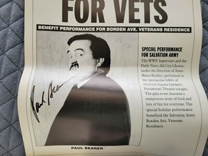 Paul Bearer Autograph promo poster