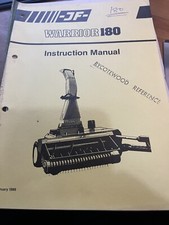 Original JF Farm Machinery Warrior 180 Precision Chop Instruction Manual 1986