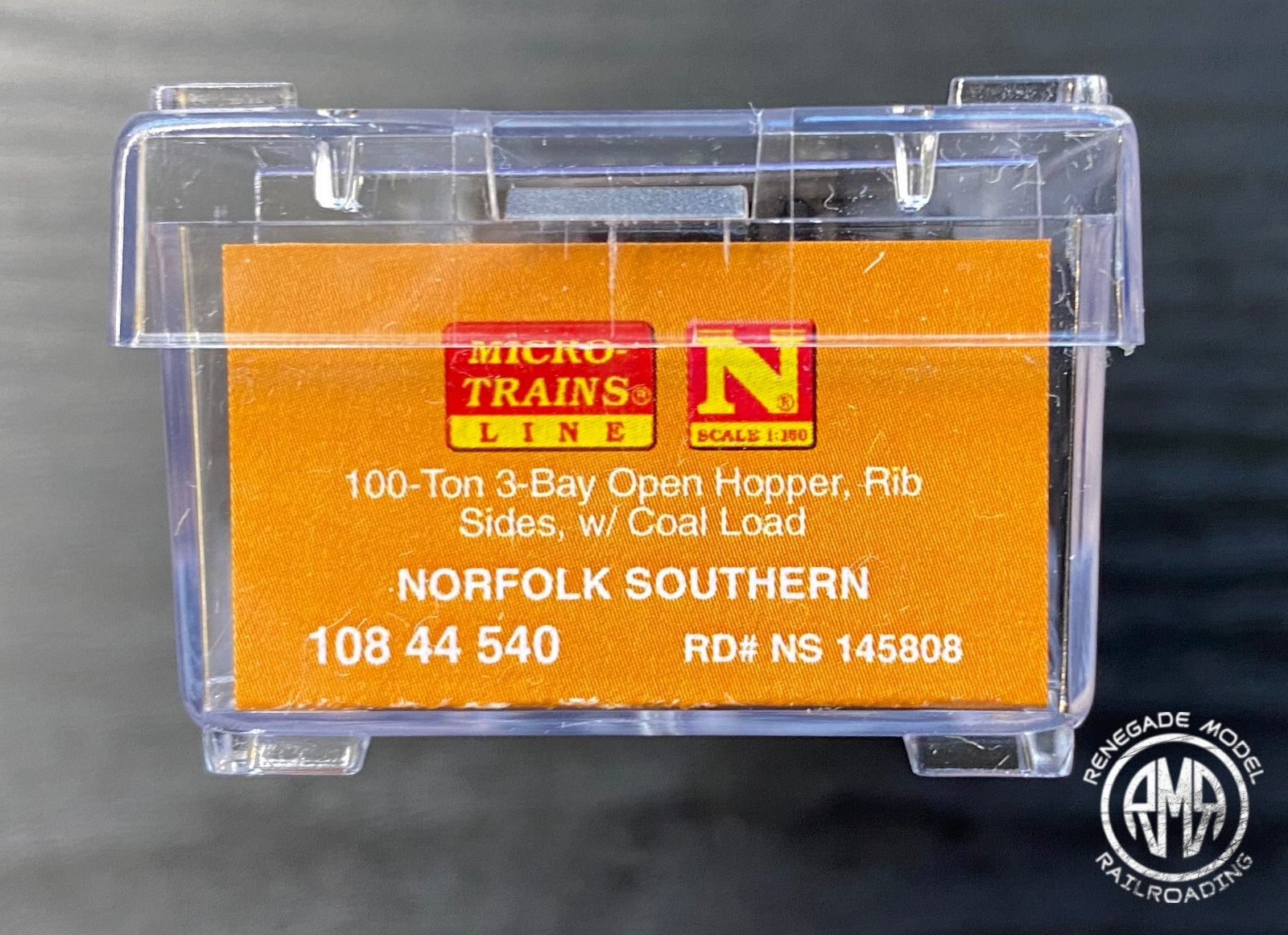 Micro-Trains N Norfolk Southern 100 Ton 3 Bay Coal Hopper Freight 10844540